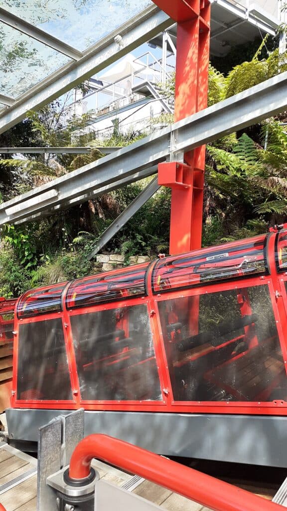 Scenic railway vehicle blue mountains