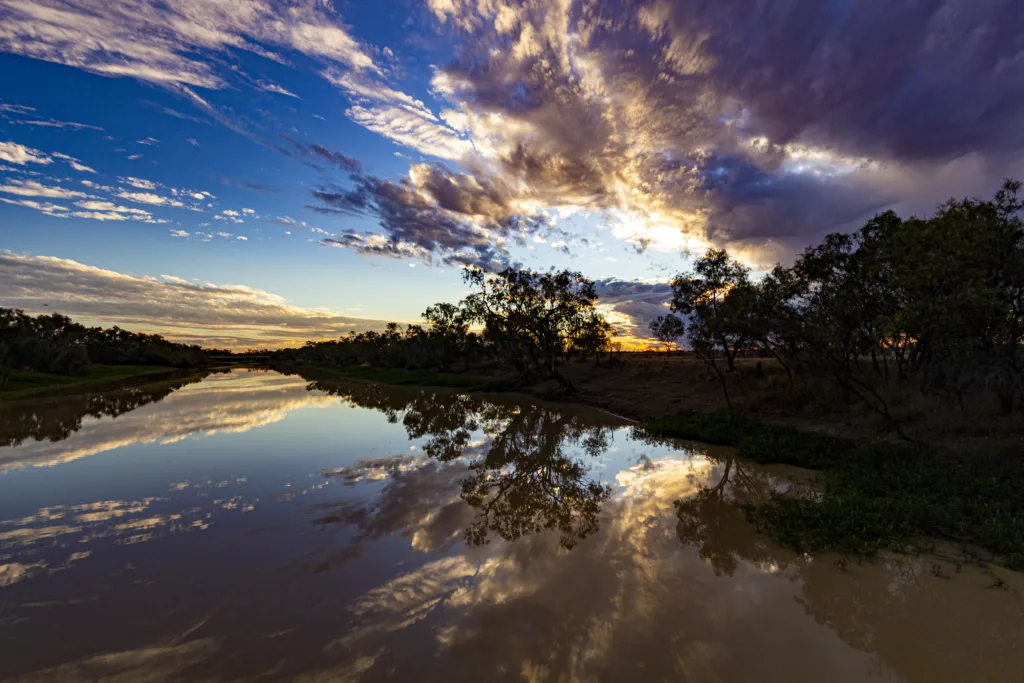 A panoramic view of Longreach in Outback Queensland.