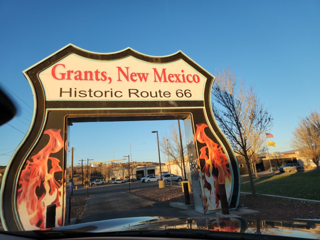 Route 66 Neon sign Grants NM