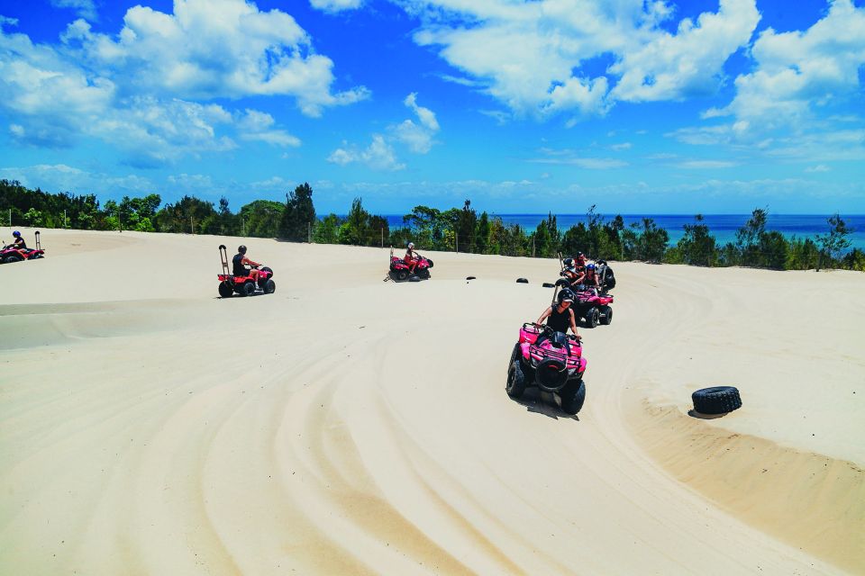 people riding ATV's on Moreton Island