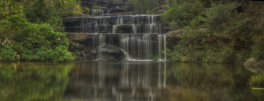 Wattamolla_falls_Panorama