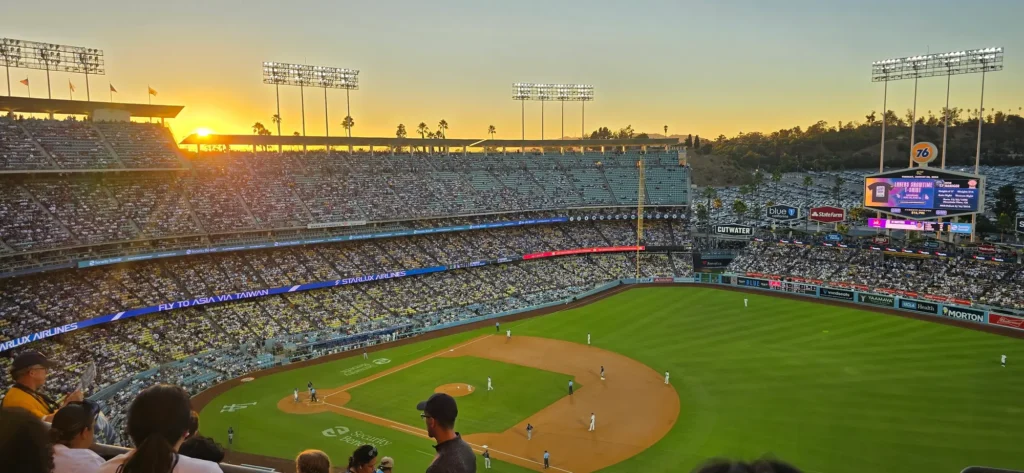 Sunset at Dodger Stadium